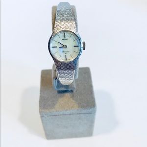 NWOT Vintage Seiko Steel manual‑wind mechanical